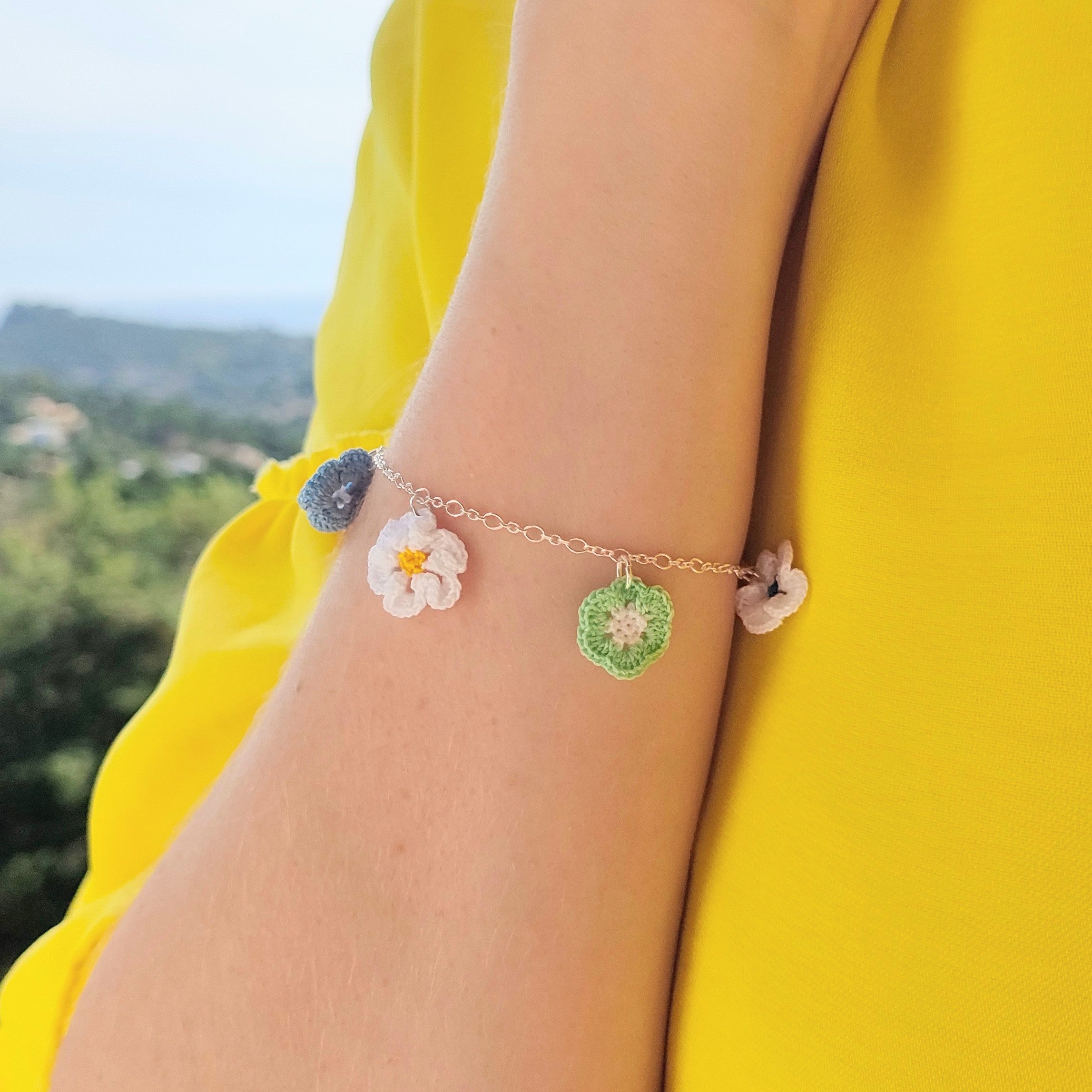 Bracelet fleurs d'été
