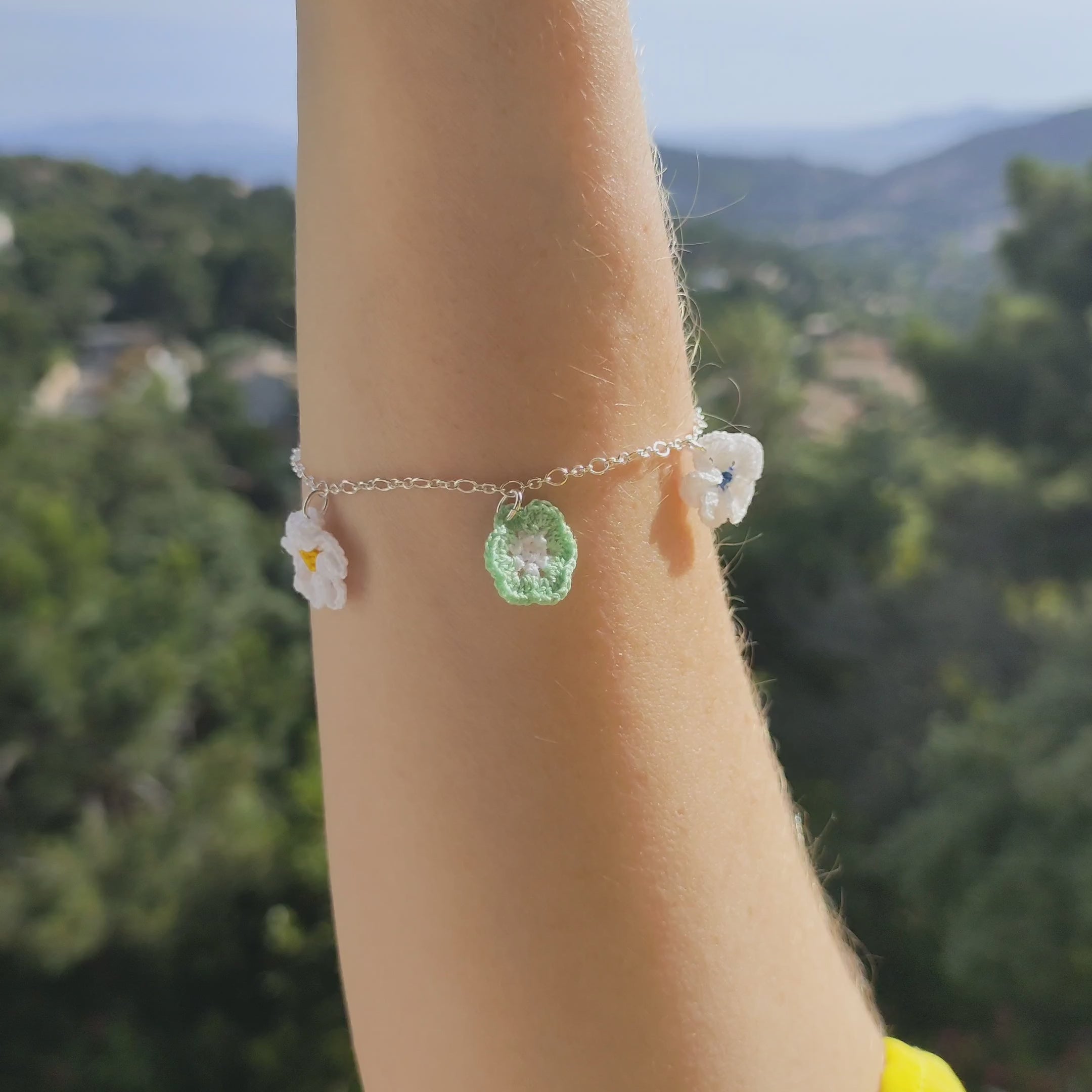 Bracelet fleurs d'été